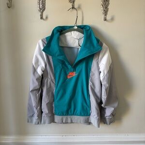 Nike Turquoise and White Boys Windbreaker